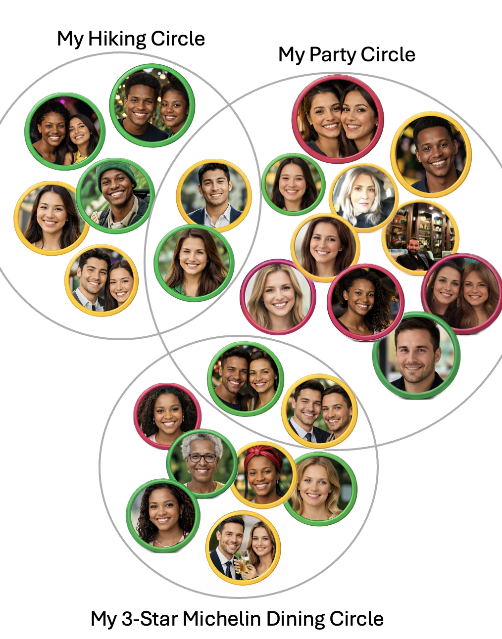 Circles preview screen